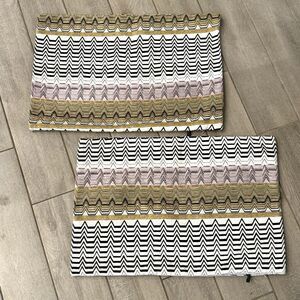 2 Rodeo Home Chenille Chevron Standard Pillow Shams 28x17